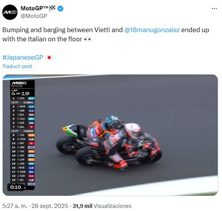 Gonzalez Japon Moto2 2025