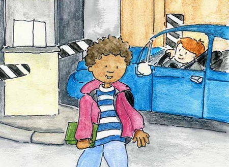 Situación de riesgo para el niño peatón