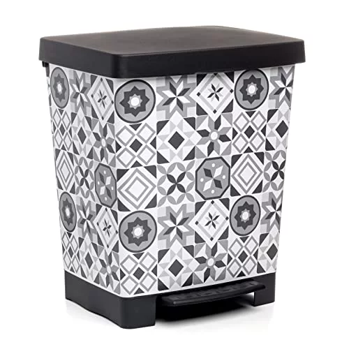 Tatay Cubo de Basura Cubik Deco 33,5x30x39 cm Interior y Exterior