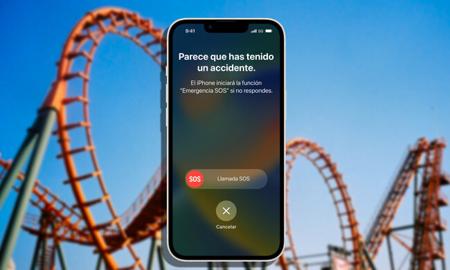 iphone 14 apple montaña rusa