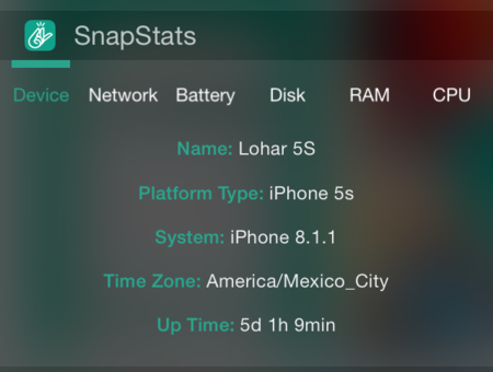 Conoce toda la información de tu dispositivo iOS gracias a SnapStats