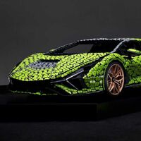 Lamborghini Sián FKP 37, la réplica tamaño real creada por Lego con más de 400,000 piezas