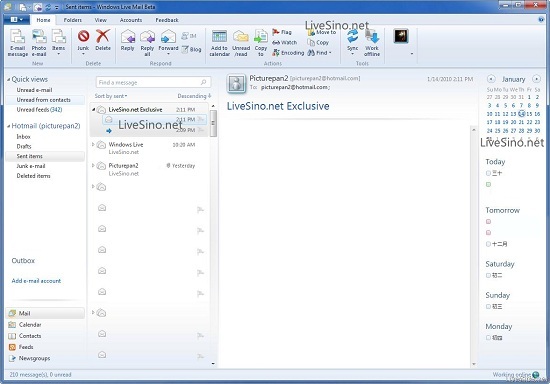 Windows Live Mail Wave 4