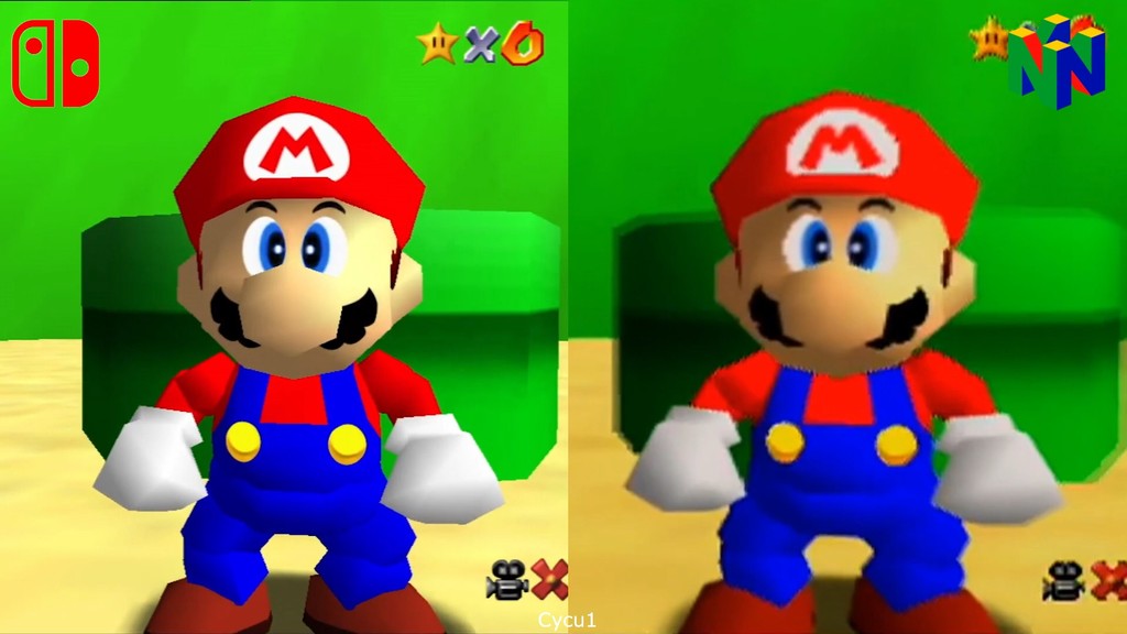 Las versiones de Nintendo 64 y Nintendo Switch de Super Mario 64 cara a cara en un vídeo comparativo Las versiones de Nintendo 64 y Nintendo Switch de Super Mario 64 cara a cara en un vídeo comparativo