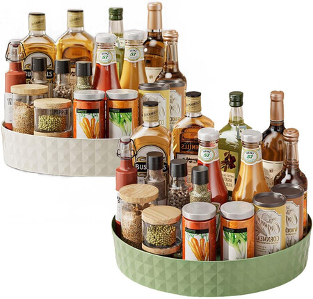 Svock 2 Piezas Bandeja Giratoria Mueble Cocina