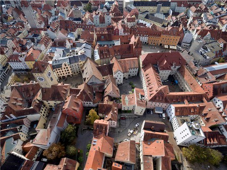 Casco Historico De Ratisbona Visto Desde El Cielo C Bilddokumentation Stadt Regensburg