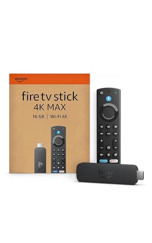 Amazon Fire TV Stick 4K Max (Última generación), Dispositivo de streaming compatible con Wi-Fi 6E y fondo ambiental