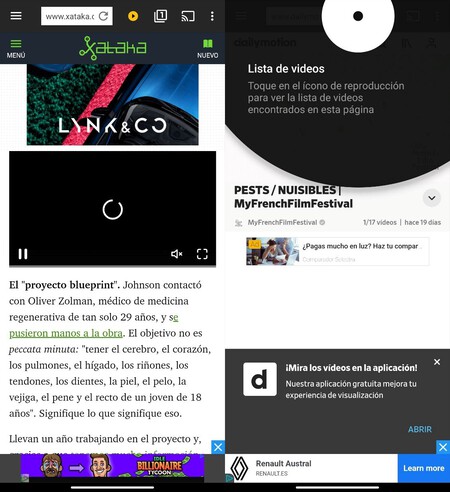 Web Video Caster Navegador