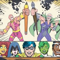El día que los auténticos Marv Wolfman y George Pérez conocieron a sus Jóvenes Titanes