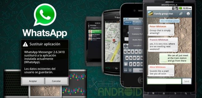WhatsApp actualización