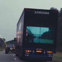 Samsung Safety Truck, ver a través de la caja de un tráiler disminuirá los accidentes viales