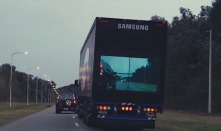 Samsung Safety Truck, ver a través de la caja de un tráiler disminuirá los accidentes viales