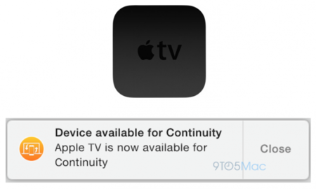 La fusión entre plataformas continúa: aparecen rastros de Continuity para el AppleTV