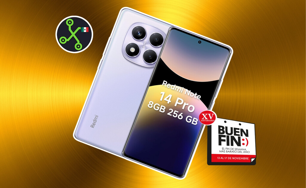 Celular Android con pantalla curva y 8 GB de RAM. Trae funda de regalo