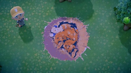 La icónica pose de Yamcha tirado en el suelo de Dragon Ball Z se ha recreado a la perfección en Animal Crossing: New Horizons