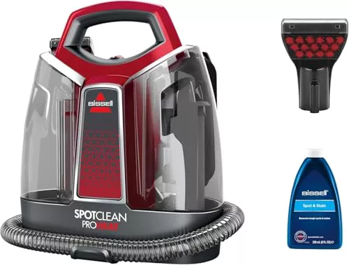 BISSELL SpotClean ProHeat Aspiradora de Agua Tapicería 330W 36988 | Lava aspiradora con tecnología HeatWave, para alfombras, tapicería, sofá, auto y más