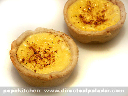 Tartitas chinas de natillas. Receta