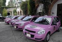 Puebla recibe a los nuevos taxis rosas