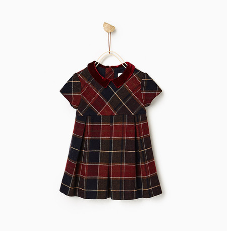 Vestido Cuadros Tartan Bebe