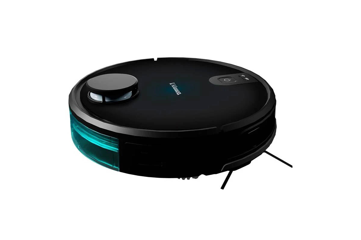 This economical robot vacuum cleaner also mops the floor, is controlled