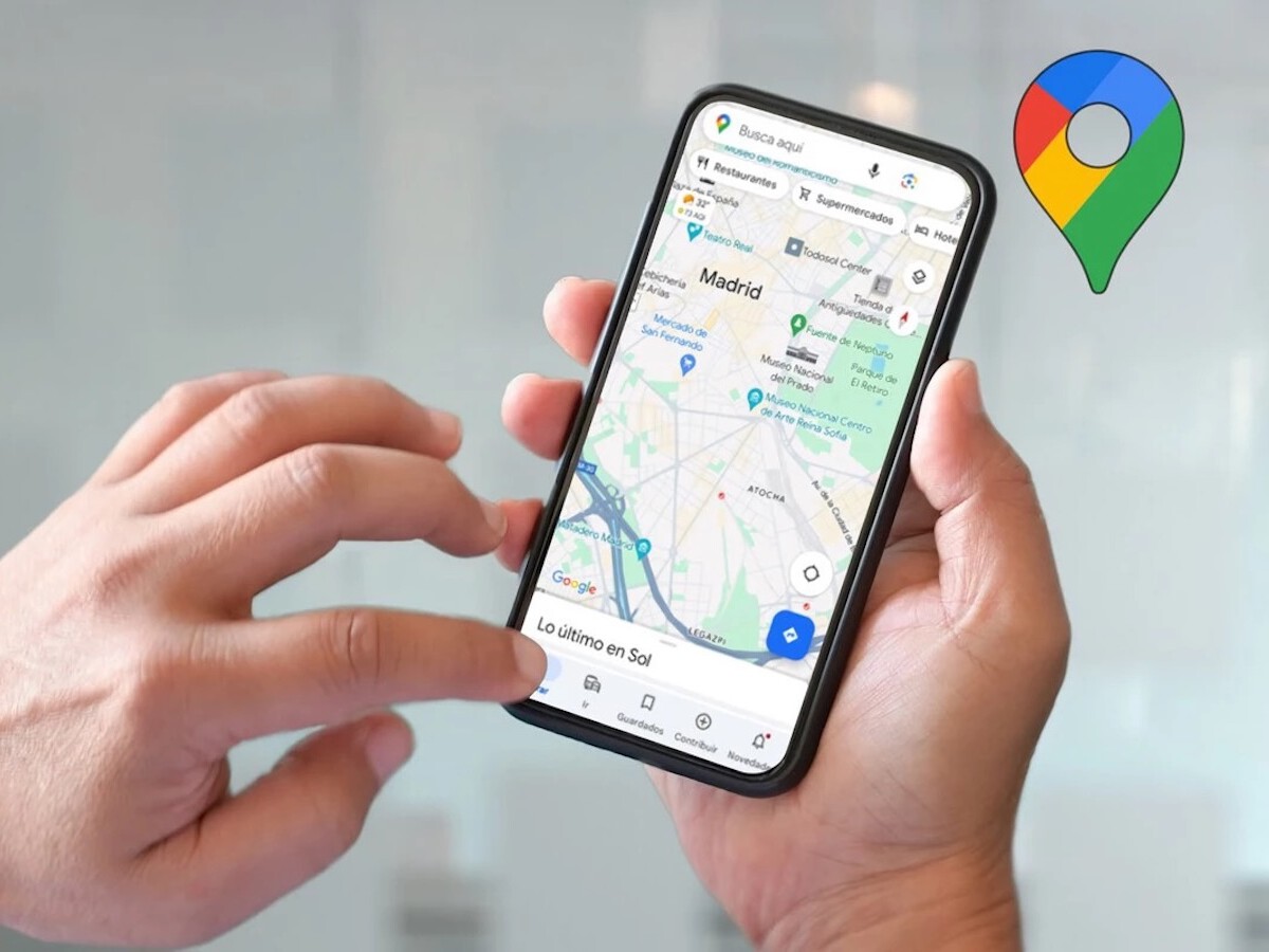 Google Maps mostrando la ruta de los rumores sobre Naim Darrechi