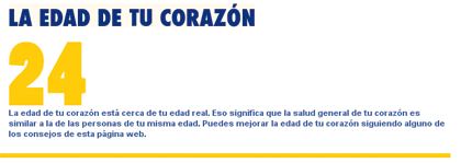 ¿Tu corazón tiene tu edad?