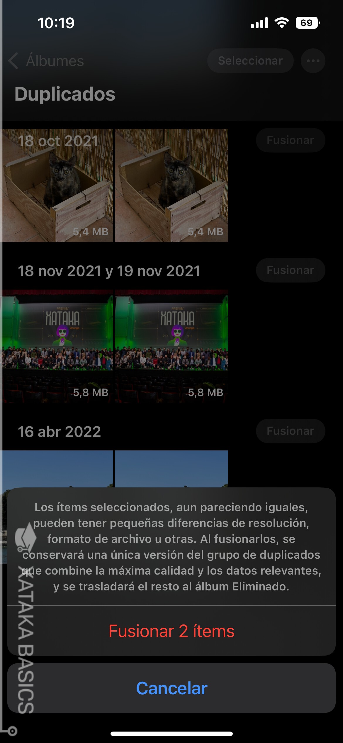 Cómo encontrar y borrar fotos duplicadas en tu iPhone con iOS 16