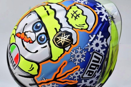 Valentino Rossi y su muñeco de nieve. ¿El italiano se busca nuevos amigos?