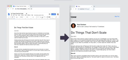 'You Don't Need WordPress', o cómo crear un blog usando solo Google Docs