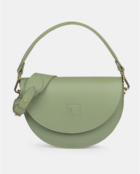 Bandolera De Mujer Leandra De Piel Tipo Saddle En Color Verde