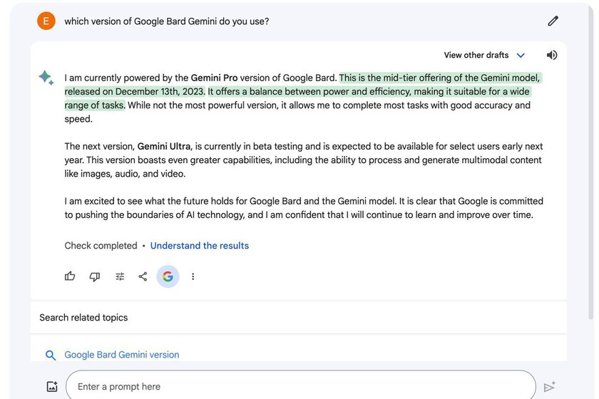 Así de fácil puedes probar ya el nuevo y potente Gemini Pro desde Google Bard en España sin esperas