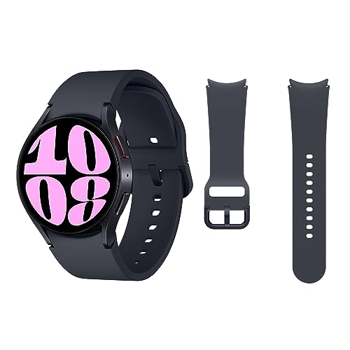 Samsung Galaxy Watch6 Bluetooth, 40 mm + Correa de recambio - Smartwatch, Control de Salud, Seguimiento Deportivo, Negro (Versión Española)