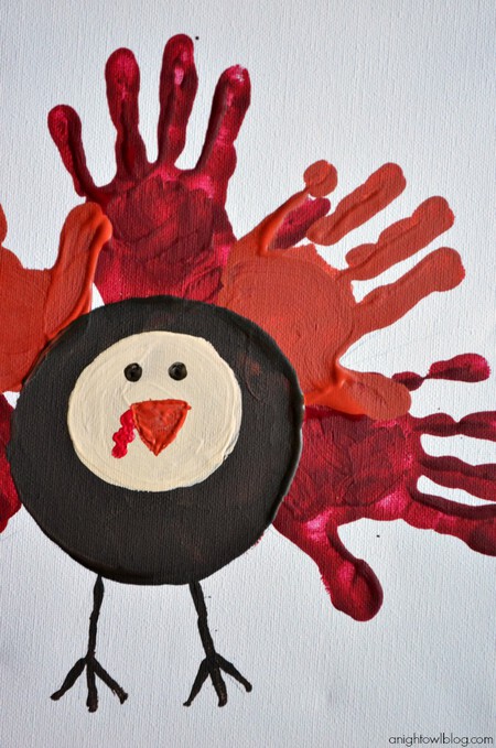 Thanksgiving Kids Crafts Handprint Turkey 4