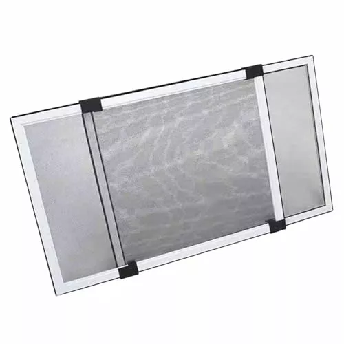 Mosquitero Extensible para Ventanas, 100-192 cm x 70 cm, Aluminio, Protección contra Insectos, Ajustable,Fácil Instalación, Reutilizable. (70x100-192cm)