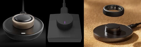 Amazfit Helio Ring、Ultrahuman Ring Air、Oura の充電ベース