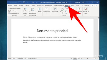 como combinar documentos de word en word para mac