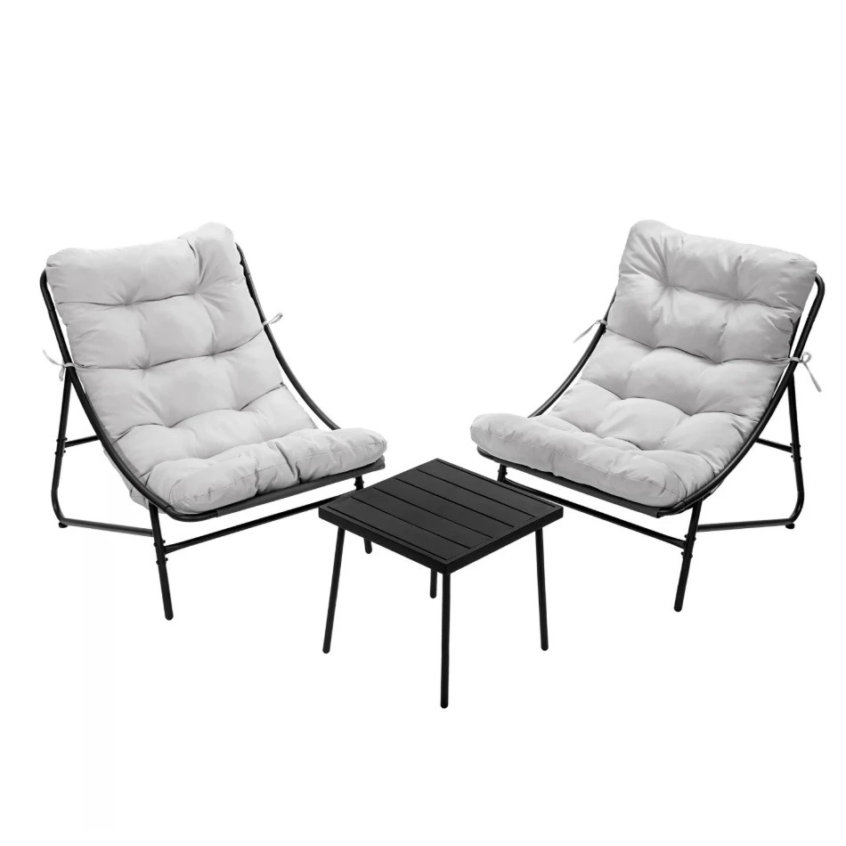 Conjunto de Jardín Mesa + 2 Sillones
