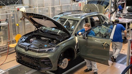 Produção do Volkswagen Tiguan na fábrica de Wolfsburg. © Volkswagen