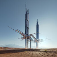 El último proyecto surrealista de Arabia Saudí son estos dos rascacielos "sostenibles" de más de 200 metros en medio de la nada financiados con petrodólares