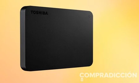 Un disco duro portable superventas como el Toshiba Canvio Basics de 1 TB sólo cuesta 54,99 euros en Amazon o MediaMarkt