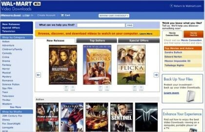Tienda digital de vídeos de Walmart