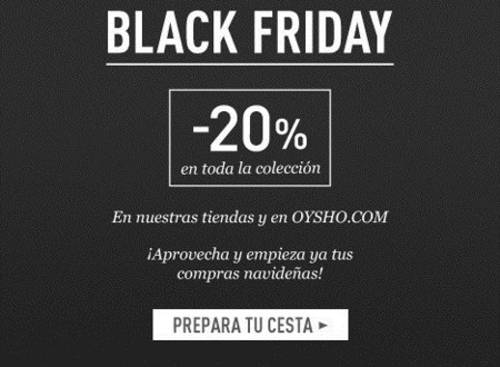 Empieza el Black Friday, también en Oysho