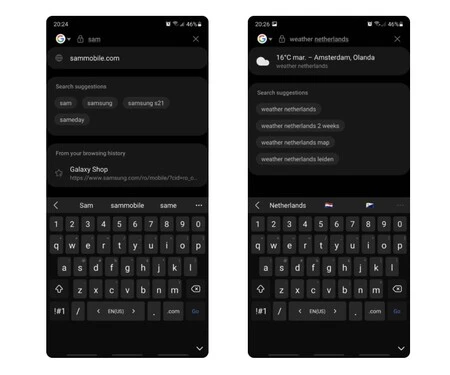 Samsung インターネット 16 ベータ版