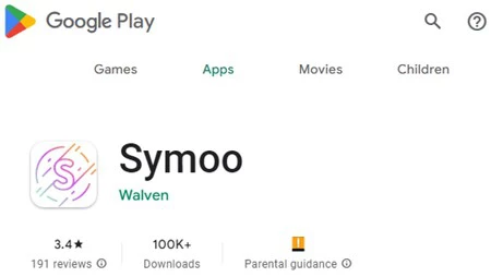 Google Play の Symoo (画像: Bleeping Computer)