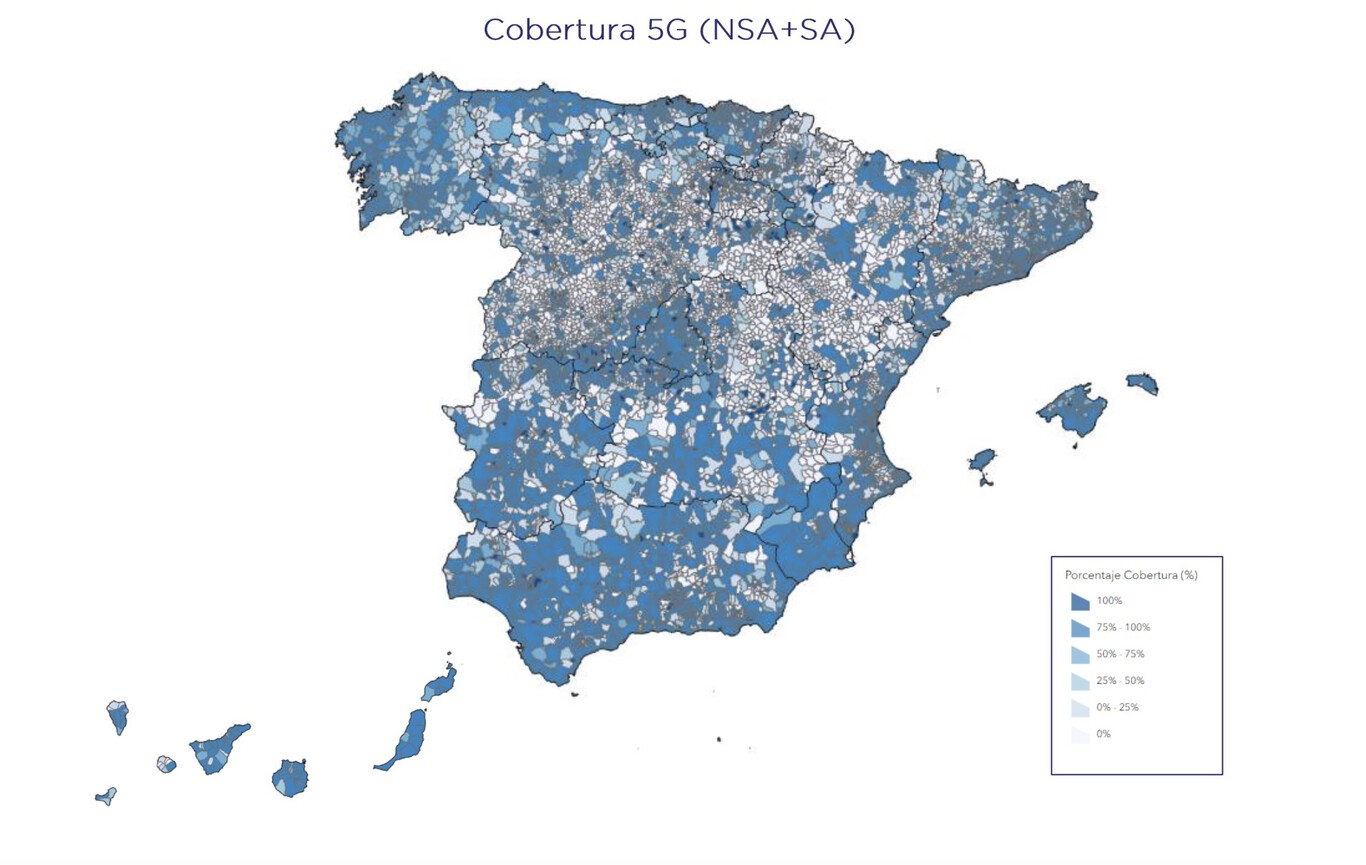 Así puedes ver la cobertura de fibra y del 5G en España y hasta en tu ...