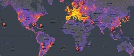 Mapas de los puntos turísticos más fotografiados y de los más remotos