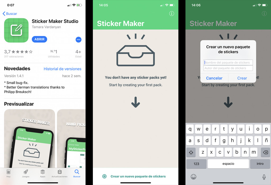 Así es Sticker Maker Studio, la app para crear stickers para WhatsApp que está triunfando en App