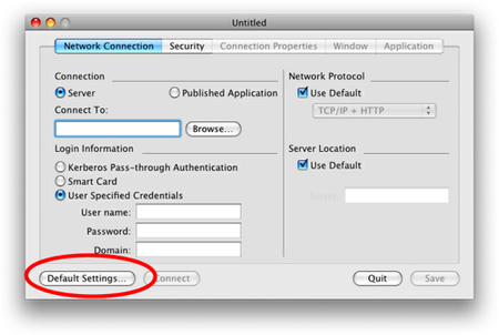 Citrix default Settings