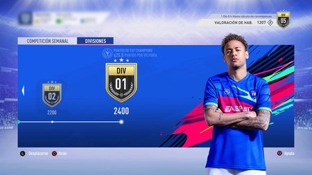 Guía FIFA 19. Division Rivals: valoraciones y recompensas del 15 al 21 de noviembre