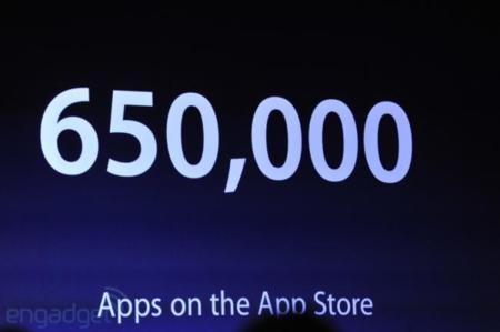 Se han vendido 350 millones de dispositivos iOS. La App Store supera las 650.000 aplicaciones